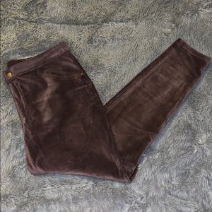Large Brown Corduroy HUE Leggings